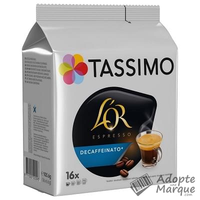 Tassimo L'Or - Dosettes Expresso Décaféiné T-Discs  La boîte de 16 capsules - 118G
