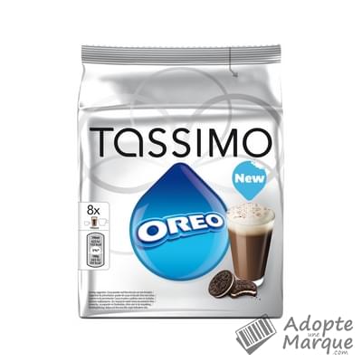 Tassimo Oreo - Dosettes de boisson chocolatée T-Discs  La boîte de 8 capsules - 332G