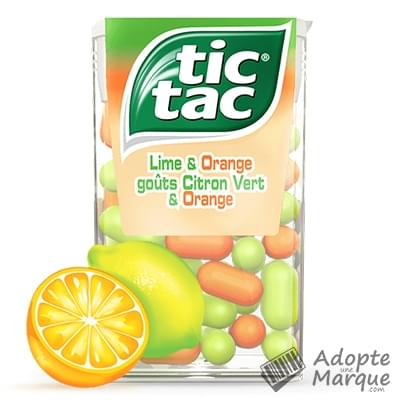 Tic Tac Pastilles au Citron Vert & Orange L'étui de 49G