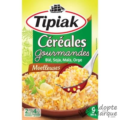 Tipiak Céréales Gourmandes (Blé, Soja, Maïs & Orge) La boîte de 400G