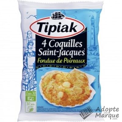 Tipiak Coquilles Saint Jacques Fondue de Poireaux Le sachet de 360G