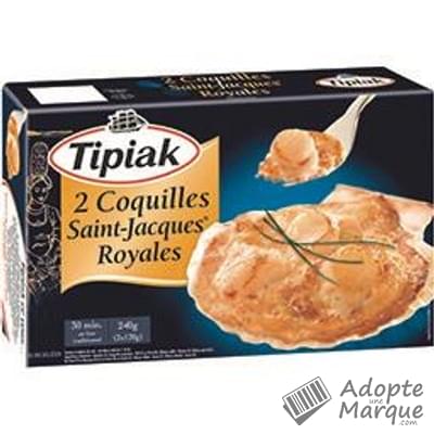 Tipiak Coquilles Saint Jacques Royales La boîte de 2 pièces - 220G