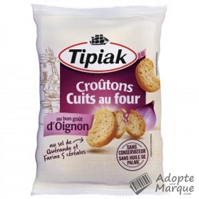 Tipiak Croûtons cuits au four goût Oignon Le sachet de 80G