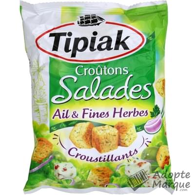 Tipiak Croûtons Salades Ail & Fines Herbes Le sachet de 50G
