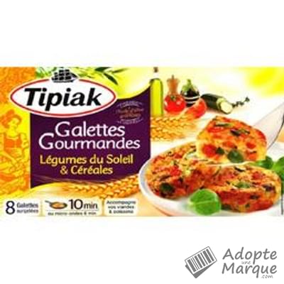 Tipiak Galettes Gourmandes Légumes du Soleil & Céréales La boîte de 280G