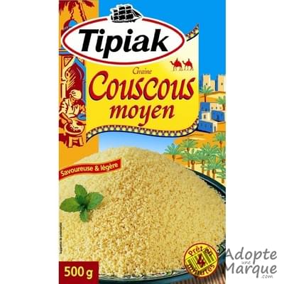 Tipiak Graine de Couscous Moyen La boîte de 500G