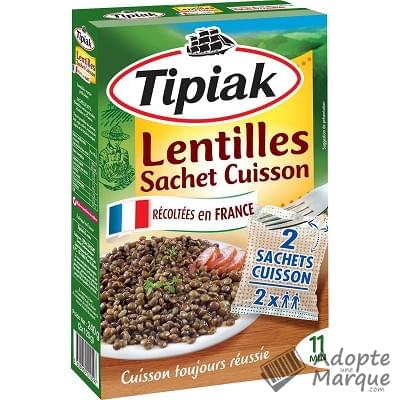 Tipiak Lentilles Sachet Cuisson La boîte de 240G