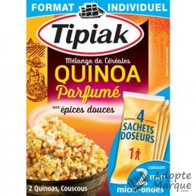 Tipiak Mélange de Céréales Quinoa Parfumé aux Epices douces La boîte de 240G