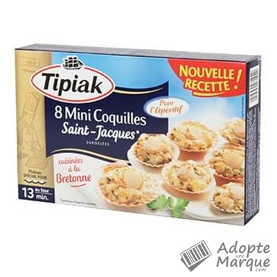 Tipiak Mini Coquilles Saint-Jacques à la Bretonne La boîte de 100G