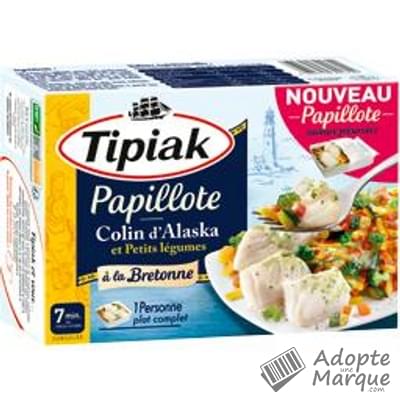 Tipiak Papilotte Colin d'Alaska & petits Légumes à la Bretonne La barquette de 300G