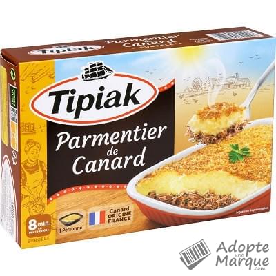 Tipiak Parmentier de Canard La barquette de 310G