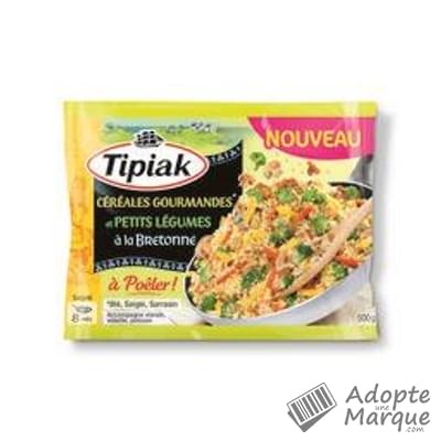 Tipiak A Poêler - Céréales Gourmands & petits Légumes à la Bretonne Le sachet de 500G