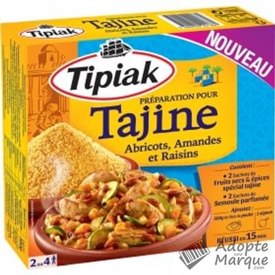 Tipiak Préparation pour Tajine (Abricots, Amandes & Raisins) La boîte de 380G