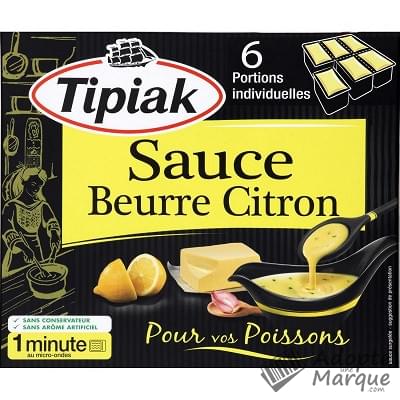 Tipiak Sauce Beurre Citron La boîte de 6 portions - 300G