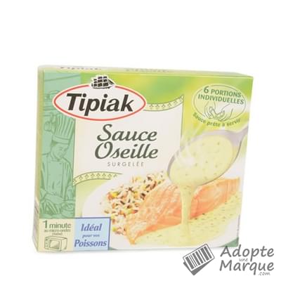 Tipiak Sauce à l'Oseille La boîte de 6 portions - 300G