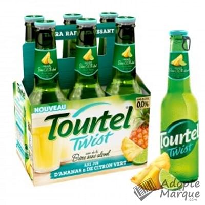 Tourtel Twist Bière sans alcool arômatisée au Jus d'Ananas & Citron vert "Les 6 bouteilles de 27,5CL"