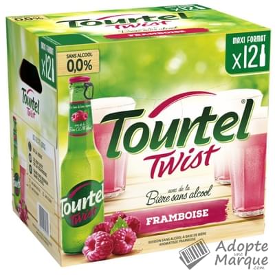 Tourtel Twist Bière sans alcool arômatisée au Jus de Framboise "Les 12 bouteilles de 27,5CL"