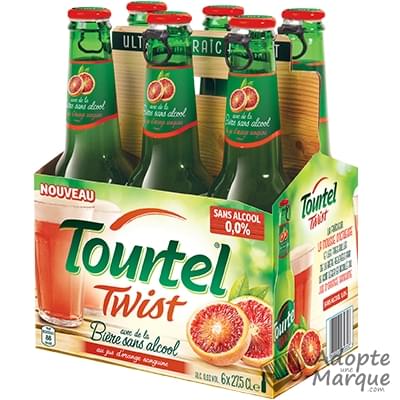 Tourtel Twist Bière sans alcool arômatisée au Jus d'Orange Sanguine "Les 6 bouteilles de 27,5CL"