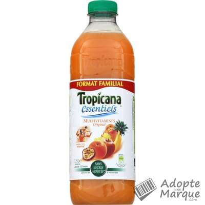 Tropicana Essentiels - Multivitaminés (Jus de 12 fruits sans sucres ajoutés) "La bouteille de 1,5L"
