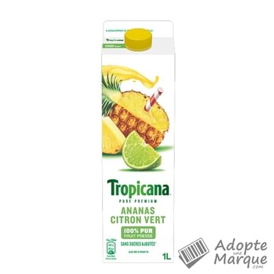 Tropicana Jus d'Ananas & Citron vert La brique de 1L