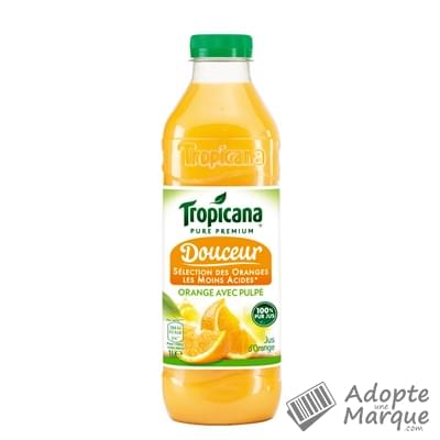 Tropicana Jus Douceur Orange avec pulpe La bouteille de 1L