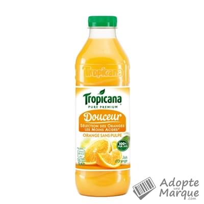 Tropicana Jus Douceur Orange sans pulpe La bouteille de 1L