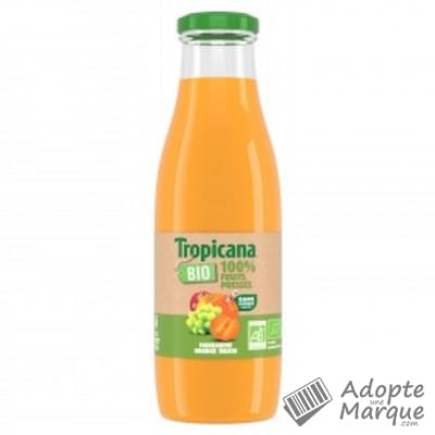 Tropicana Jus de Mandarine, Orange & Raisin Bio La bouteille en verre de 75CL