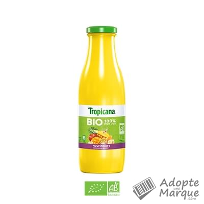 Tropicana Jus Multifruits Bio La bouteille en verre de 75CL