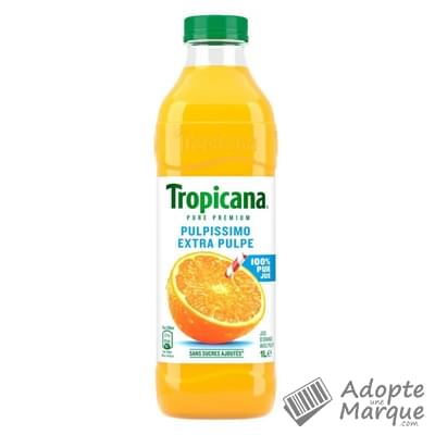 Tropicana Pure Premium - Jus d'Orange Pulpissimo Extra pulpe La bouteille de 1L