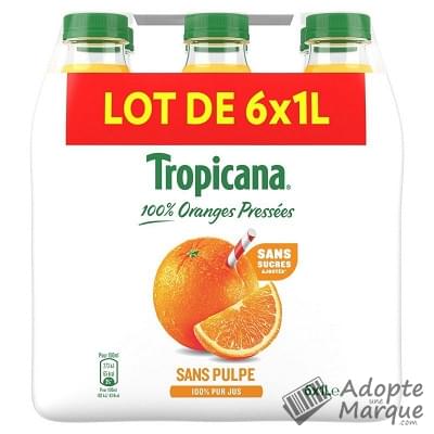 Tropicana Pure Premium - Jus d'Orange sans pulpe Les 6 bouteilles de 1L