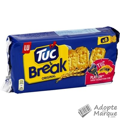 Tuc Break, Biscuit Salé Goût Original "Les 8 sachets fraîcheur, 250G"
