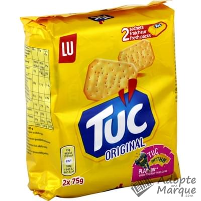 Tuc Crackers Biscuit Salé Goût Original Les 2 paquets de 75G