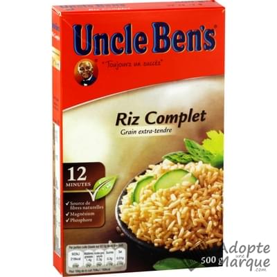 Uncle Ben's Riz Complet - Vrac Cuisson 12 minutes La boîte de 500G