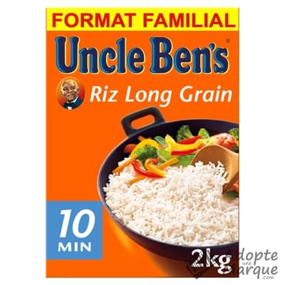 Uncle Ben's Riz Long Grain - Vrac Cuisson 10 minutes La boîte de 2KG