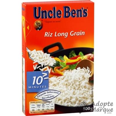 Uncle Ben's Riz Long Grain - Vrac Cuisson 10 minutes La boîte de 500G