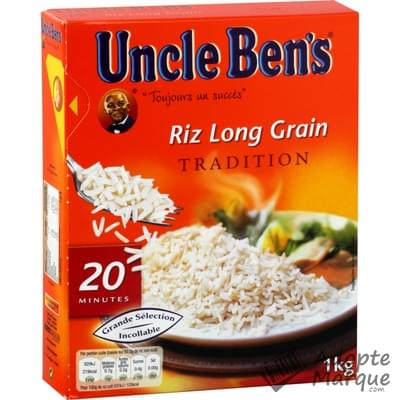 Uncle Ben's Riz Long Grain - Vrac Cuisson 20 minutes La boîte de 1KG