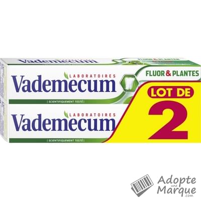 Vademecum Dentifrice Fluor & Plantes Les 2 tubes de 75ML