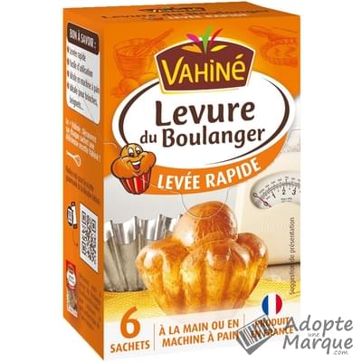 Vahiné Levure du Boulanger Levée Rapide "Les 6 sachets de 4,6G"