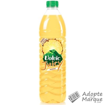 Volvic Juicy - Eau minérale naturelle aromatisée à l'Ananas "La bouteille de 1,5L"