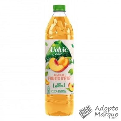 Volvic Juicy - Eau minérale naturelle aromatisée aux Fruits d'été "La bouteille de 1,5L"