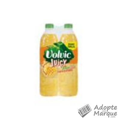 Volvic Juicy - Eau minérale naturelle aromatisée aux Fruits Exotiques "Les 2 bouteilles de 1,5L"